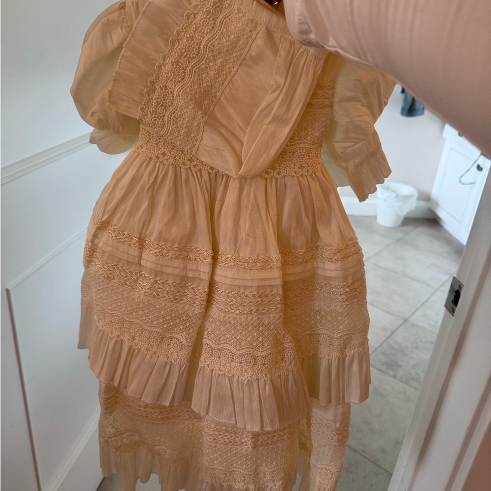 Elegant Cream Baptismal Dress